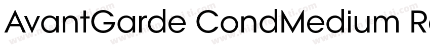 AvantGarde CondMedium Regular字体转换